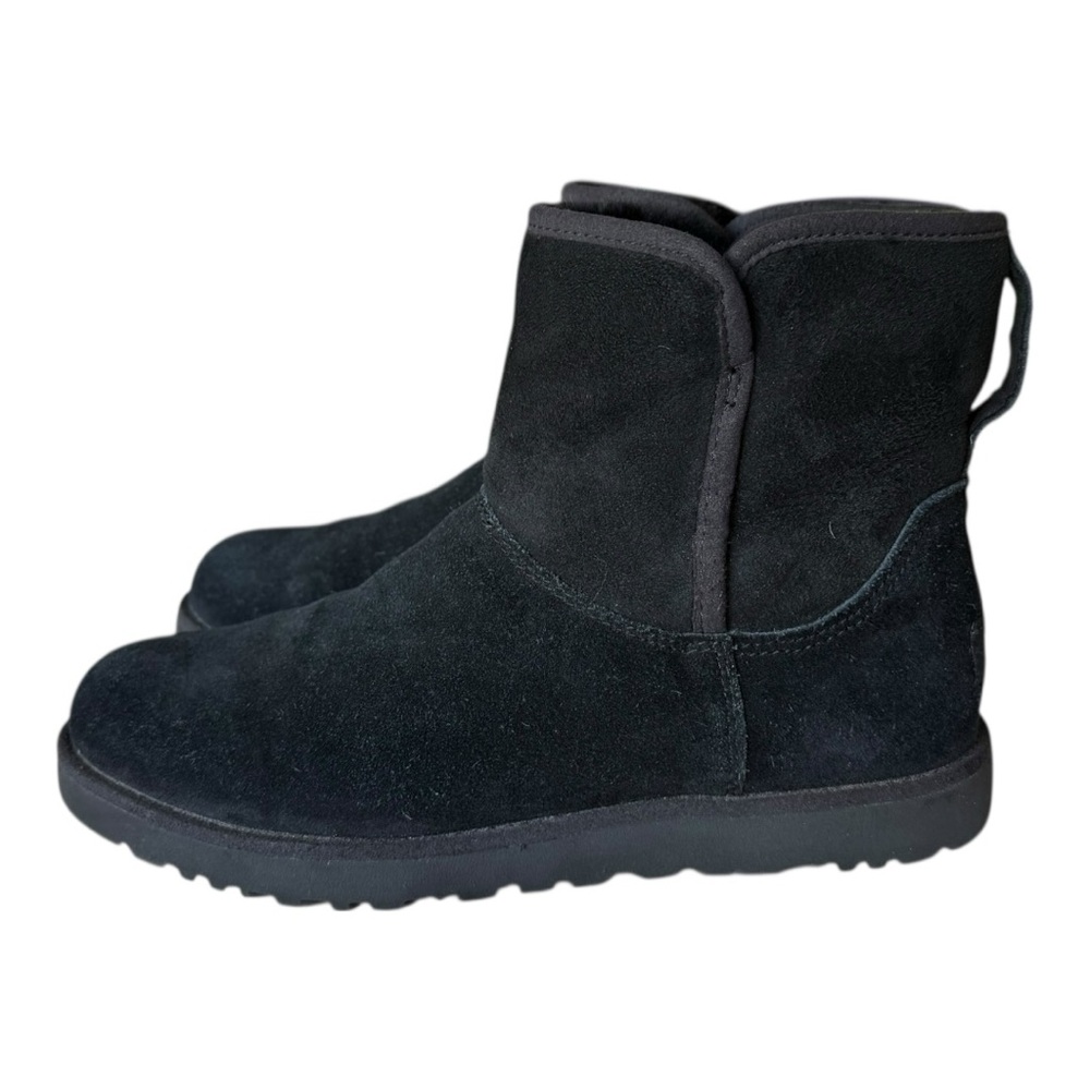 UGG Black Twinface Sheepskin/Suede Ankle Boot CORY Women Size 7